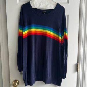 Torrid Rainbow Sweater 3X